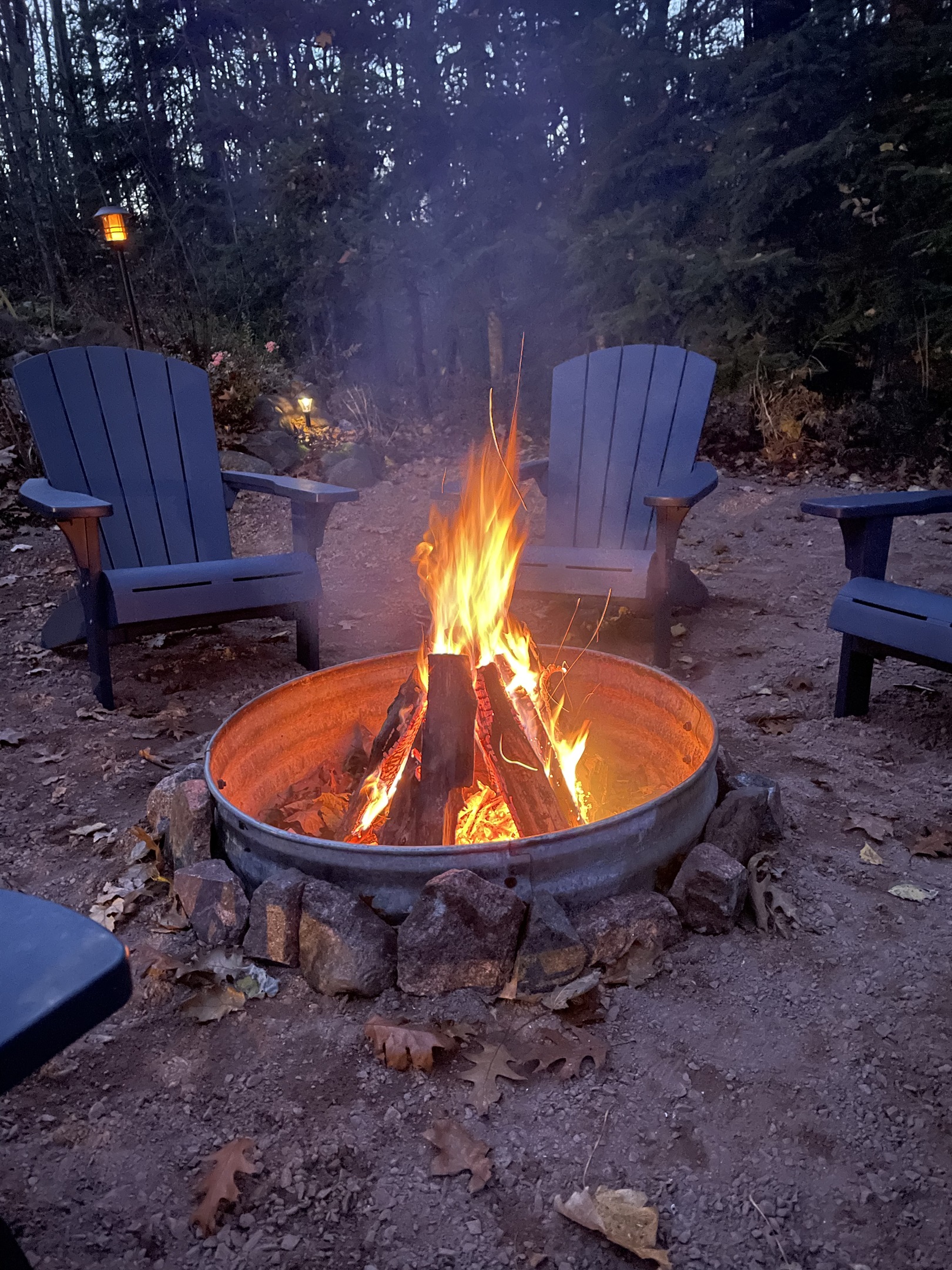 Provided fire wood for use at Rock Garden Cottage (seasonal not provided feature in winter after snowfall until snowmelt) 