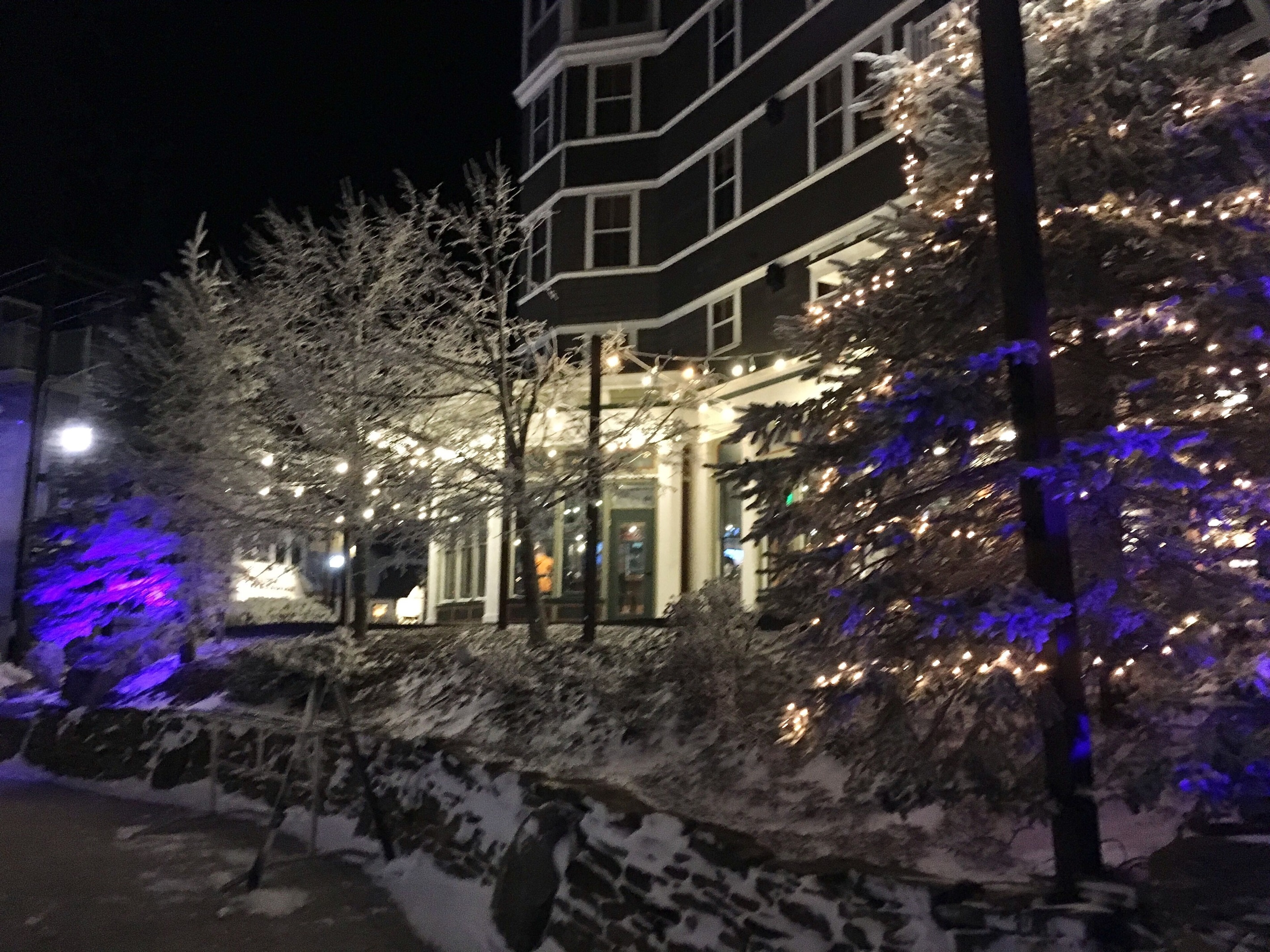 The village is just steps from Mountain Lodge.