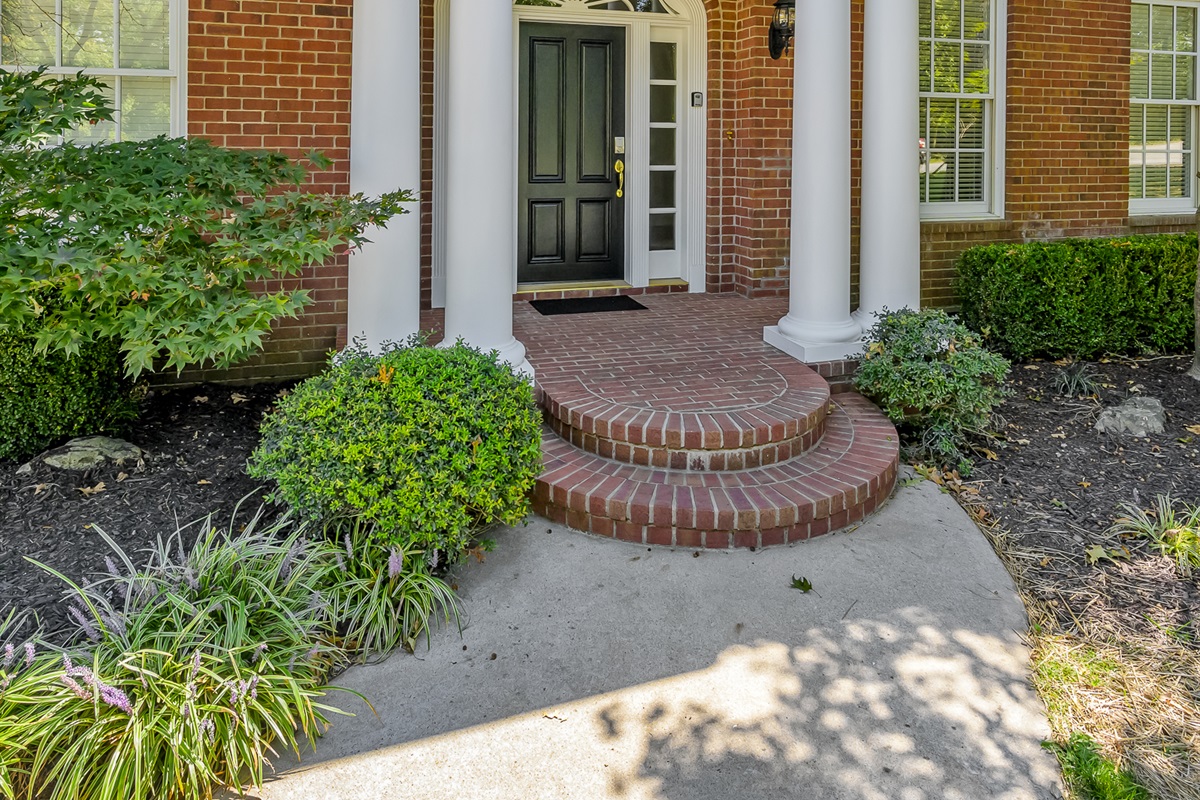 Grand front entrance