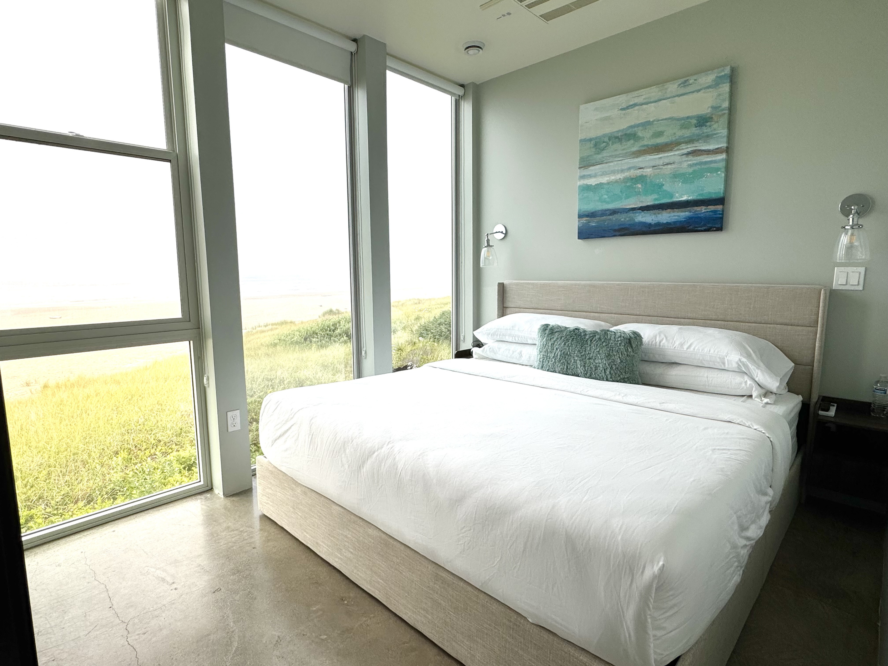 Ocean Views from West 
Master bedroom with full bath and 4K smart TV