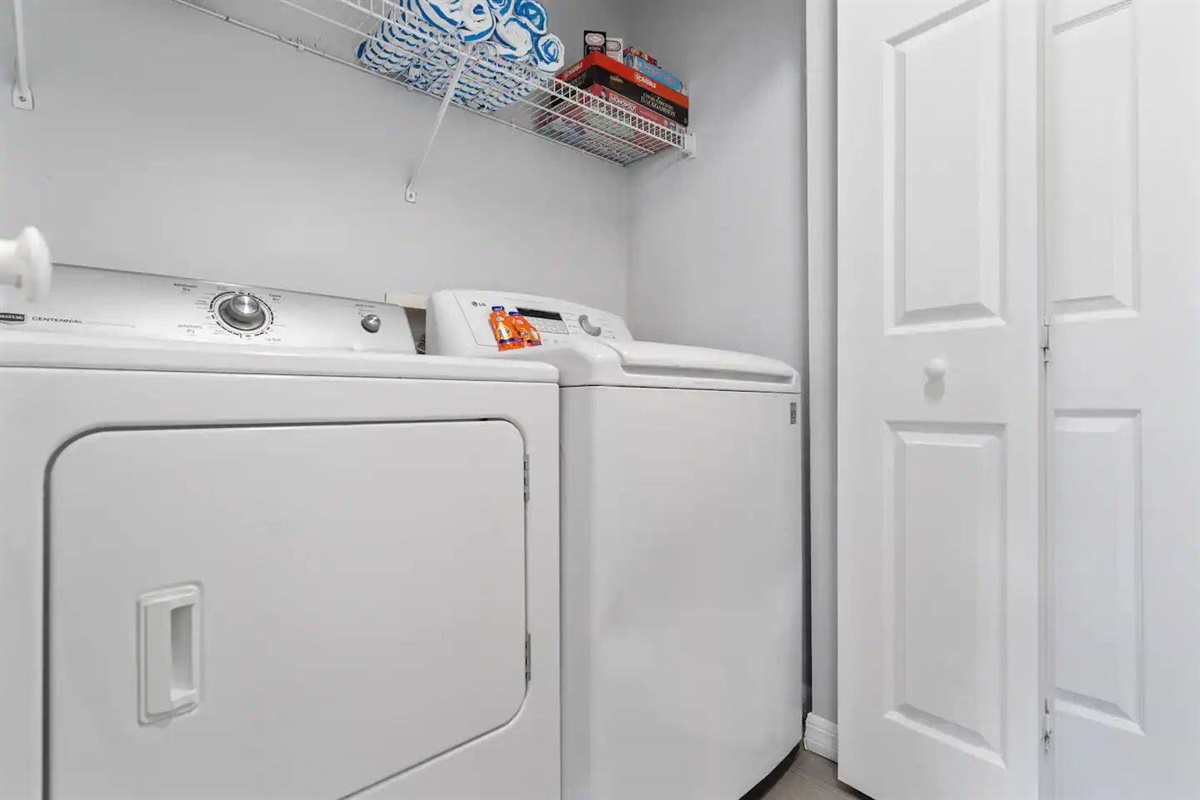 Full size washer and dryer