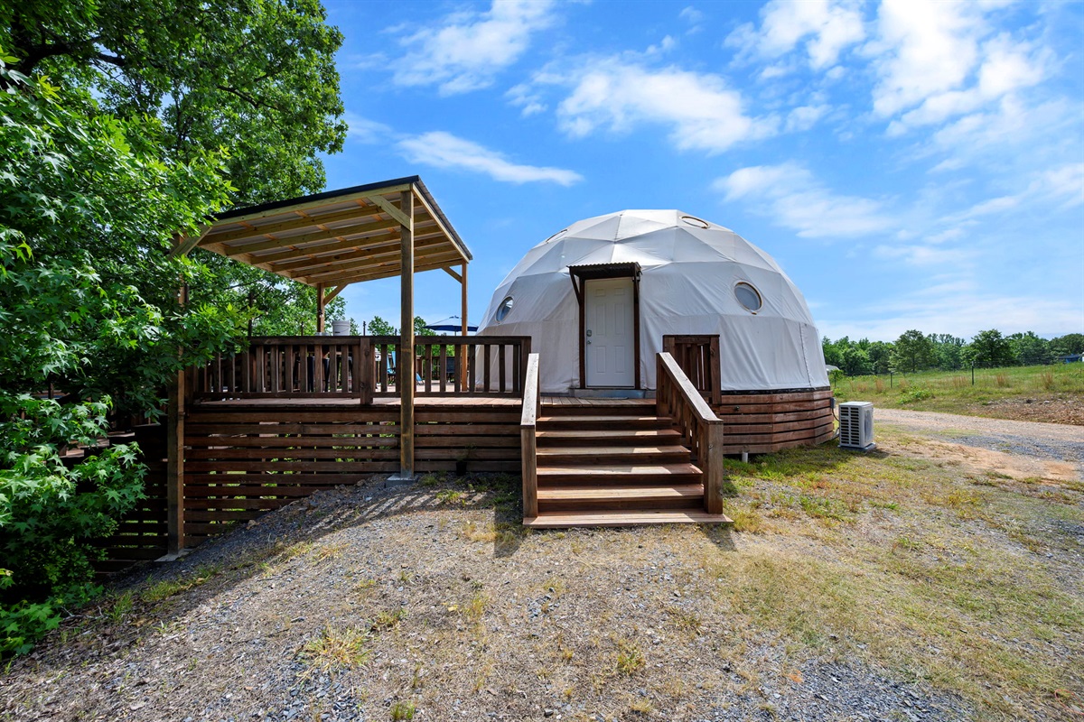 Dome Entrance and Parking
