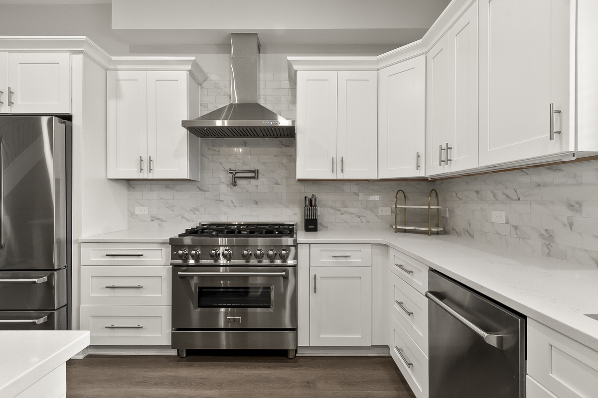 Kitchen with Z-line Gas Stove