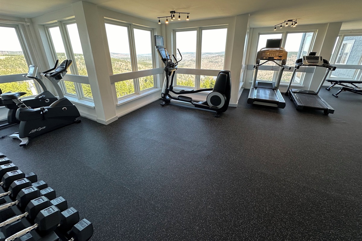 Exercise Room is located on the 3rd floor of Mountain Lodge near the elevators