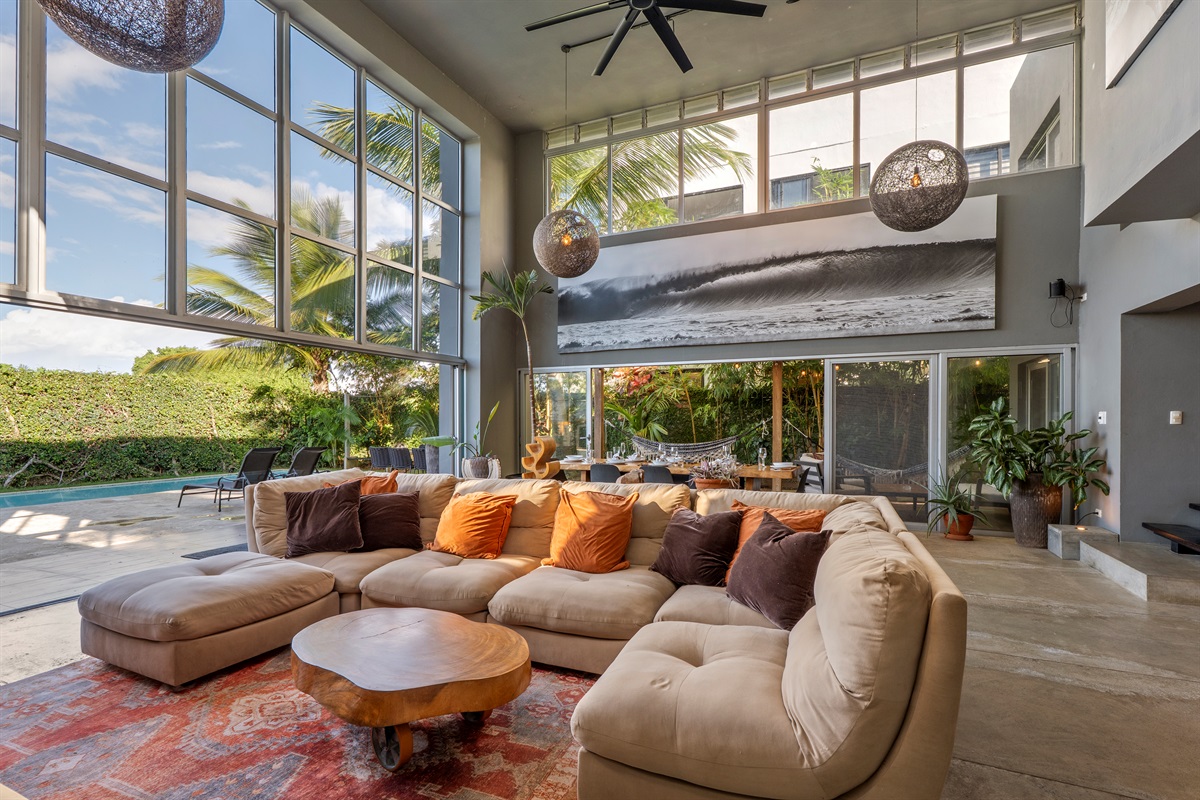 Large, super comfy sofa perfect for relaxing.