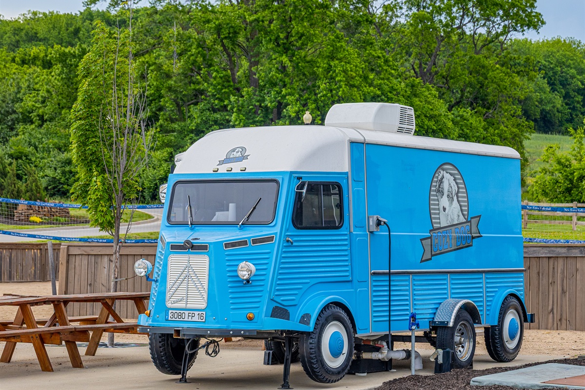 The neighborhood food truck frequently serves guests during concerts and special events, adding to the vibrant community atmosphere and local dining options.