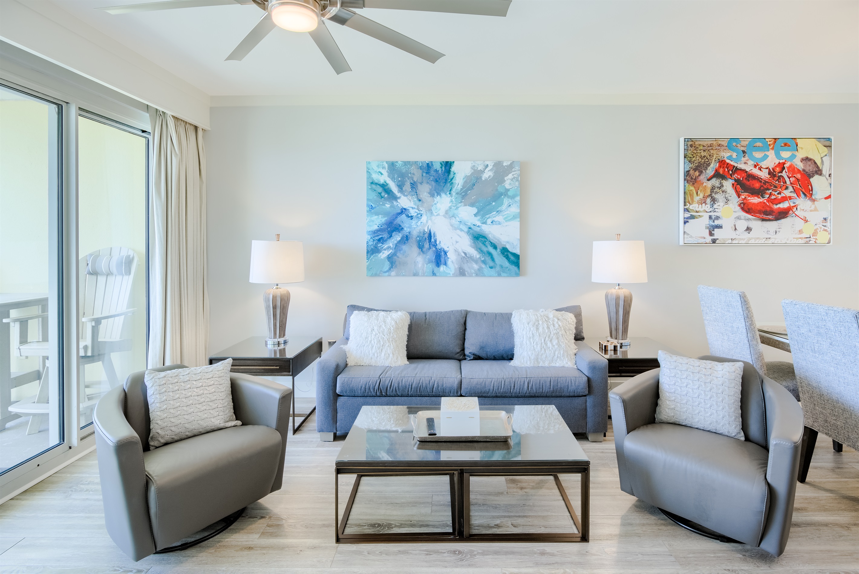 Living Room with Queen Sofa Sleeper