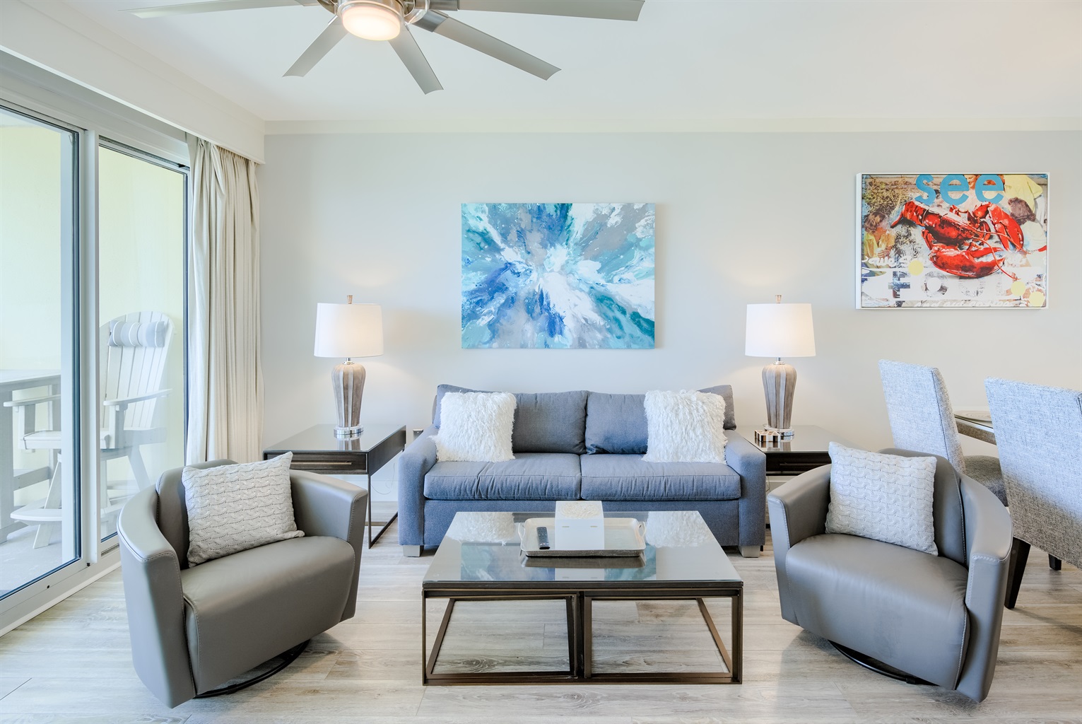 Living Room with Queen Sofa Sleeper