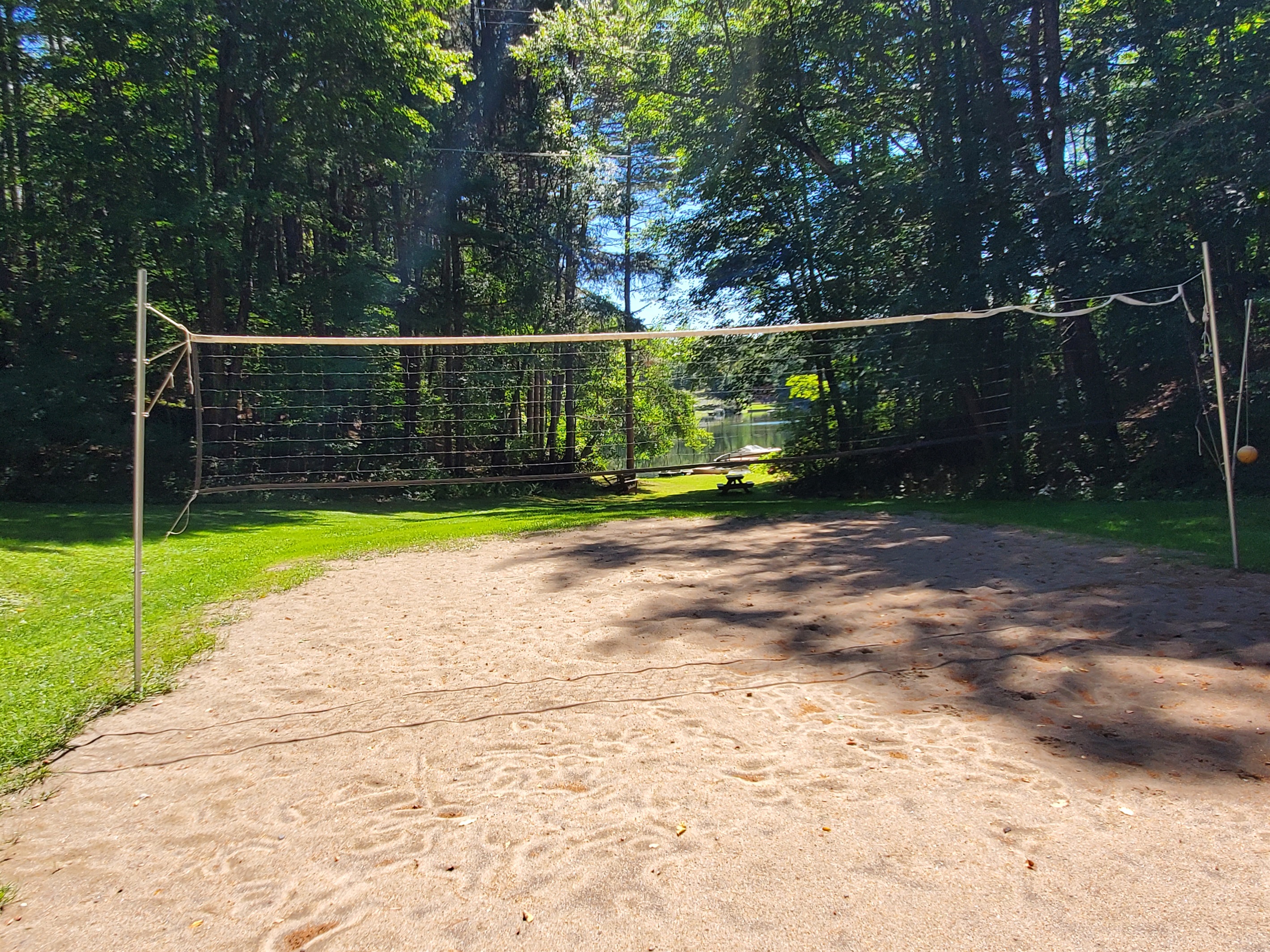 Beach volleyball court