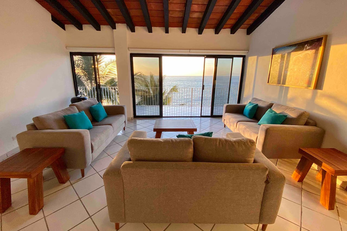 Living Room with Ocean Views