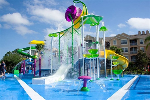 Make a splash at the water slides!