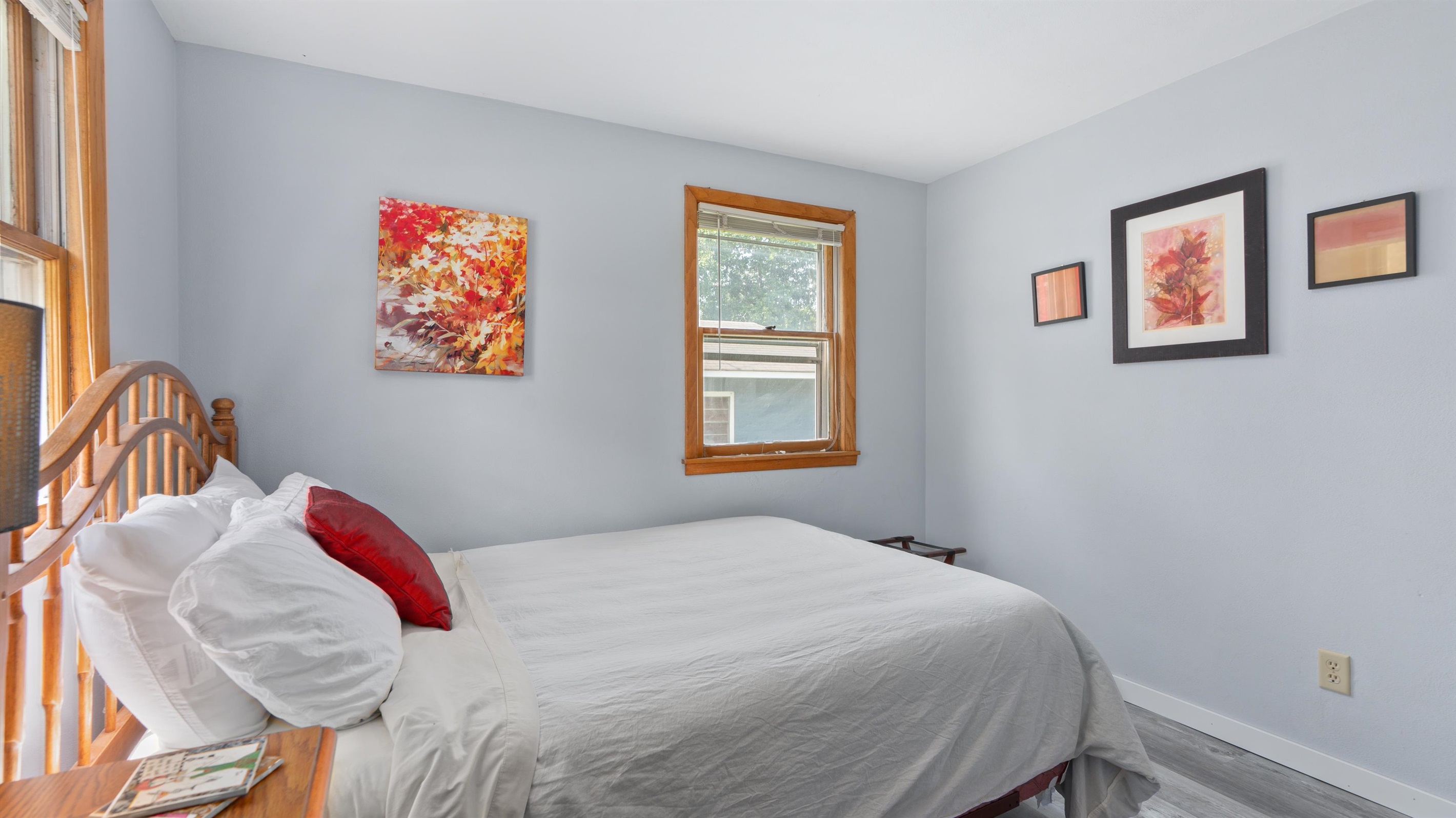 Enjoy the comfortable queen bed upstairs.