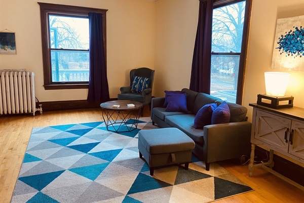 Cozy, spacious living room