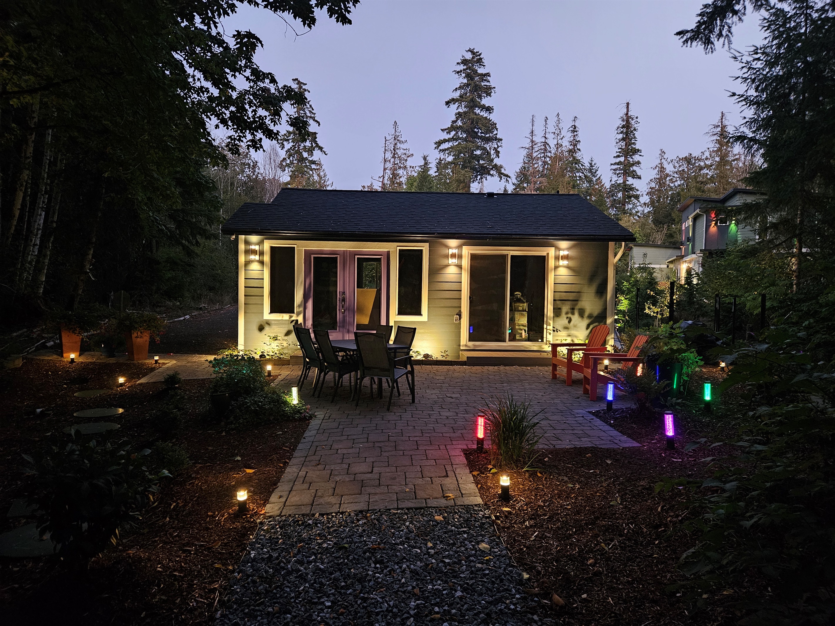 Twilight at Alder Falls.