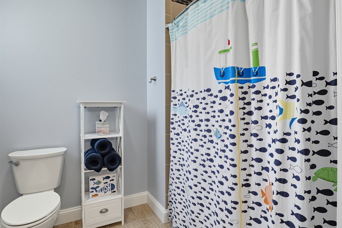 Second floor full bathroom wheelchair accessible with tub shower combo Bathroom #3