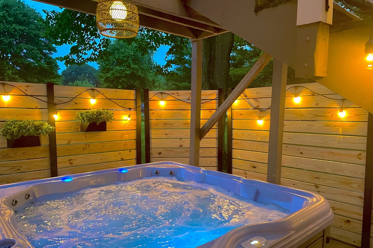 Outdoor hot tub