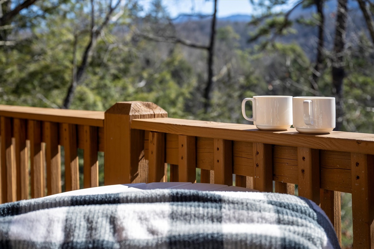 Have your morning coffee while enjoying the views