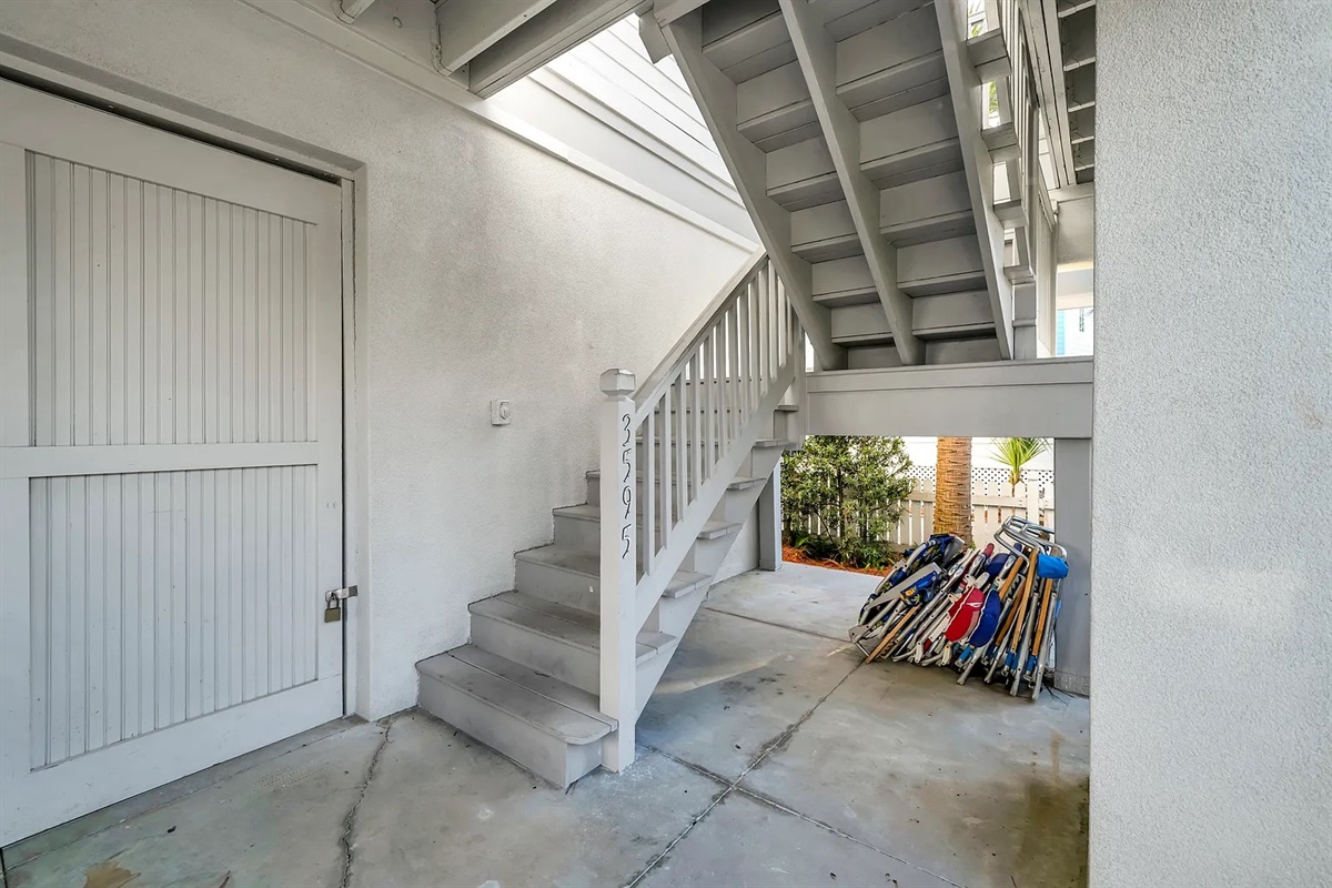 Stairs to front door