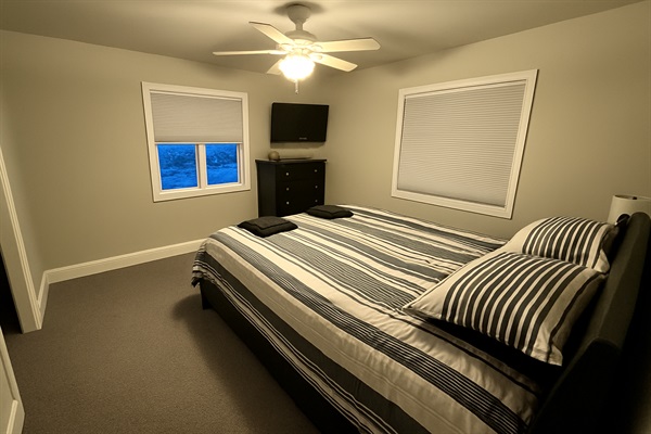 Corner room overlooking the front yard