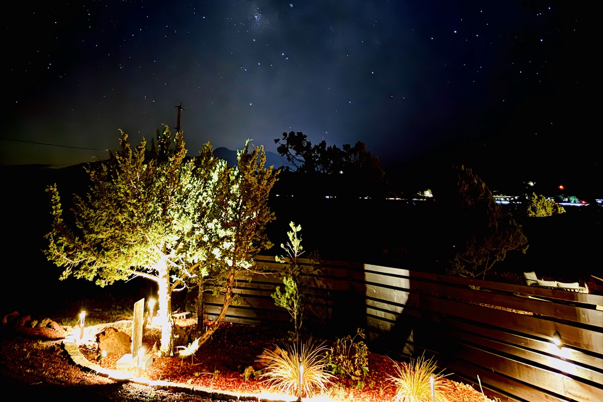 We are in dark sky community where Milky Way shines many times of the year with blind eye