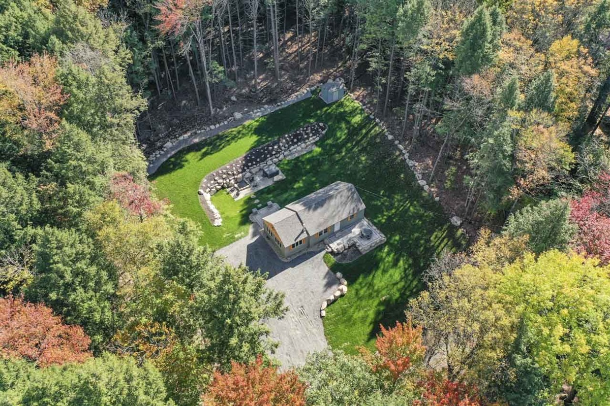 Aerial Shot of House