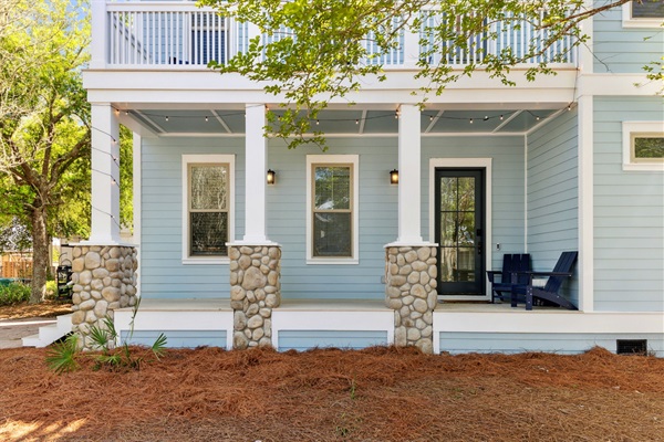 Front porch and sitting area
