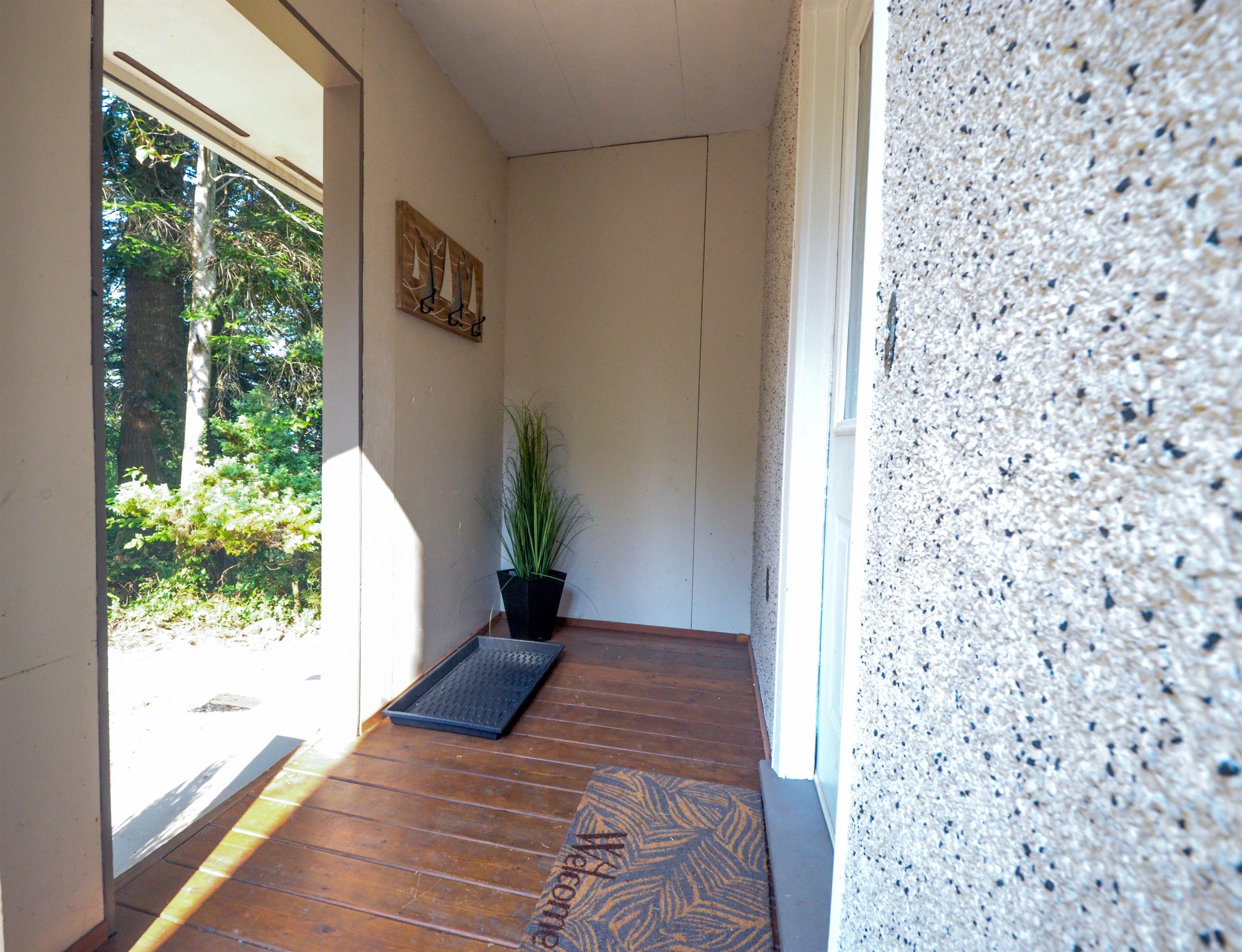 Mudroom cubby for outdoor gear at the front entry