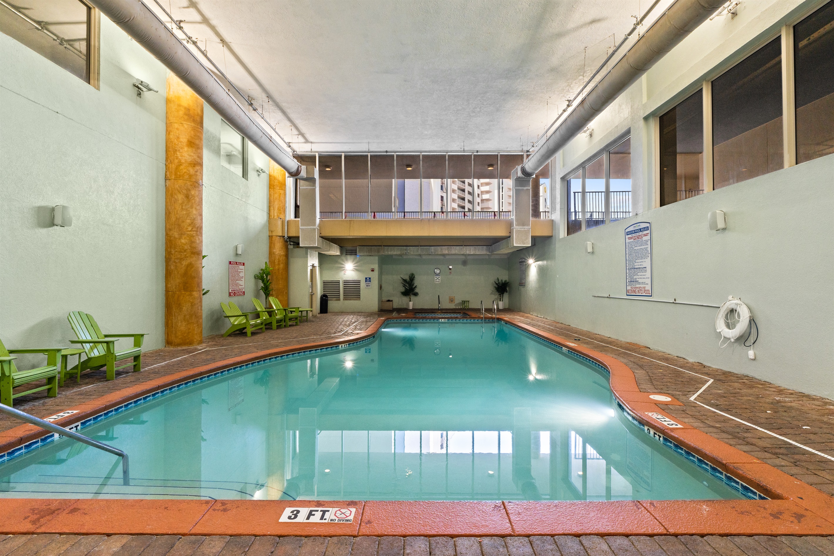 Plenty of room to wade and swim.