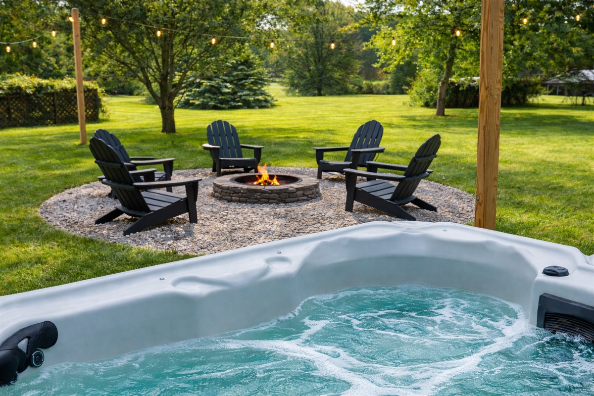 Gather around the firepit to watch the sunset and reflect on the day's adventures.