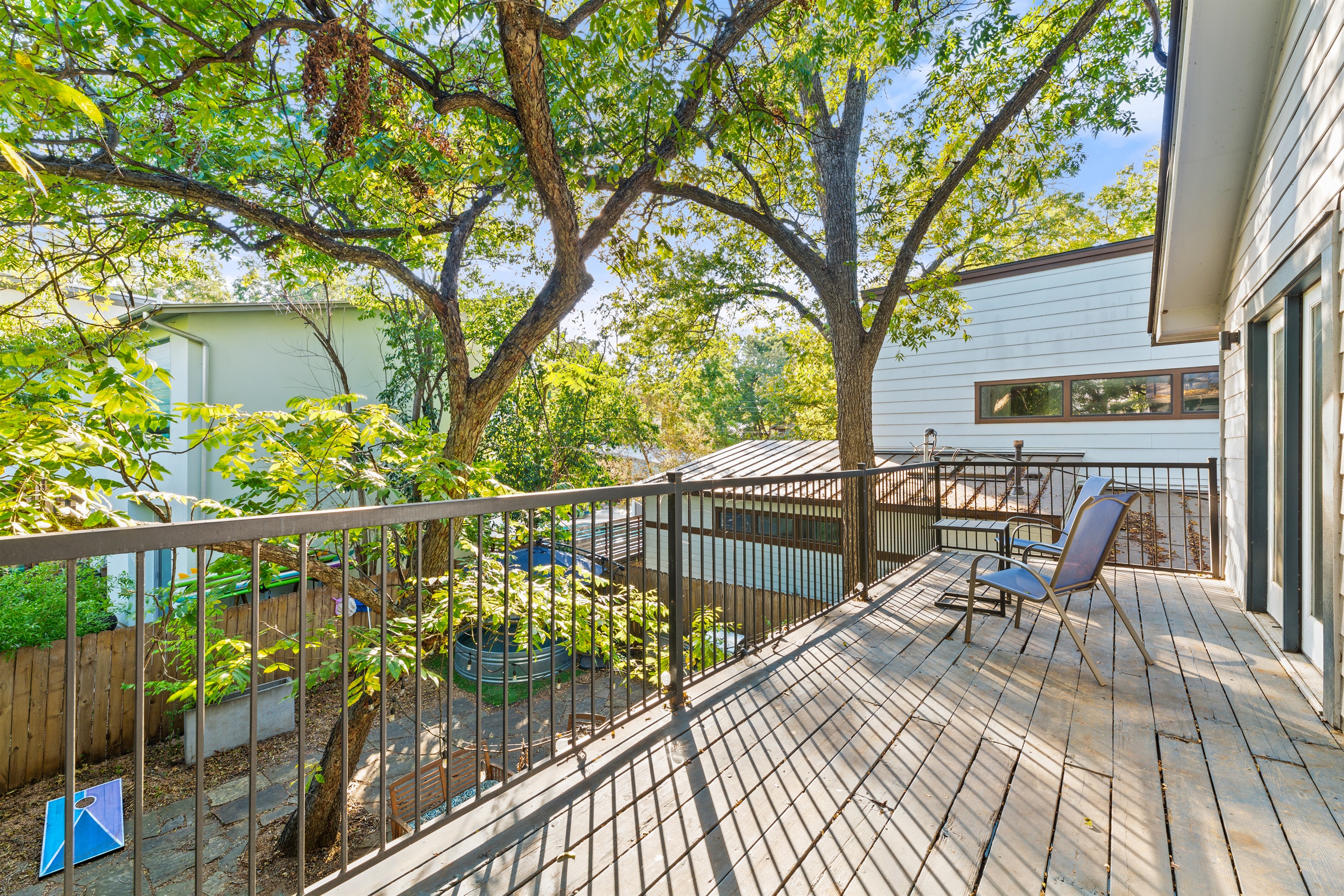 Enjoy your coffee overlooking the Backyard and Pool