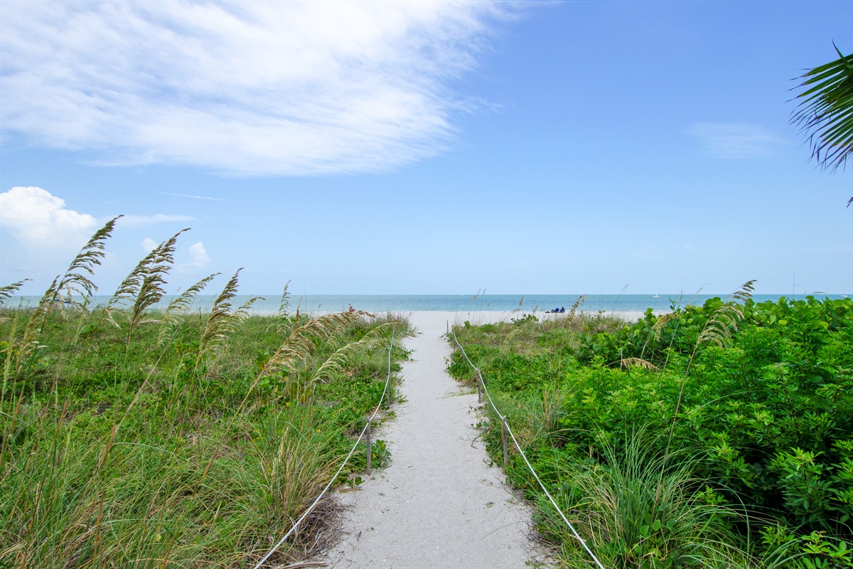 One of the Gulf Coast paths to the beach