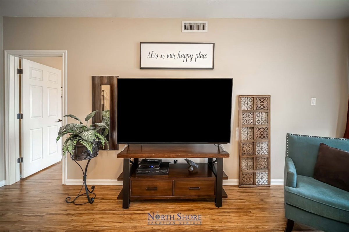 Large HDTV in Living Area