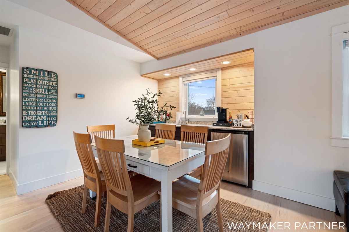 Plenty of seating space to enjoy a hot coffee or hot chocolate