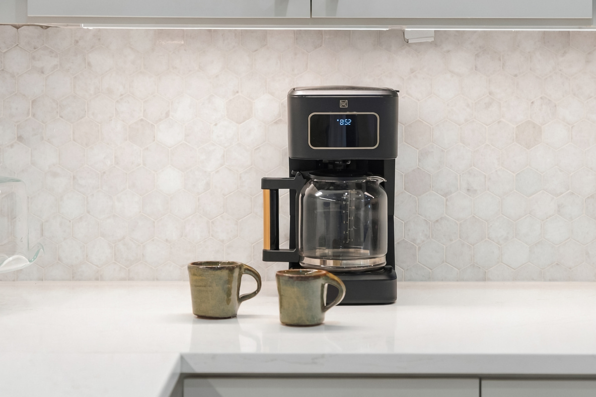 Coffee station ready to go for an easy morning start.