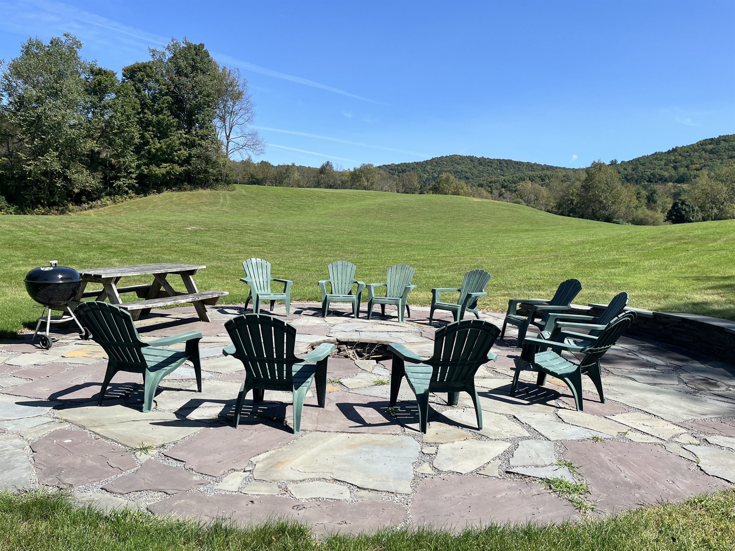 Shared fire pit with 1825 Barn and 1825 Farmhouse