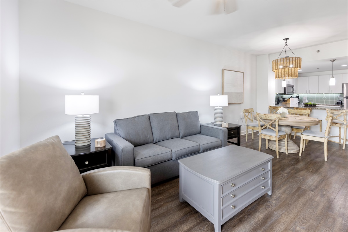 Gulf-Front Living Room