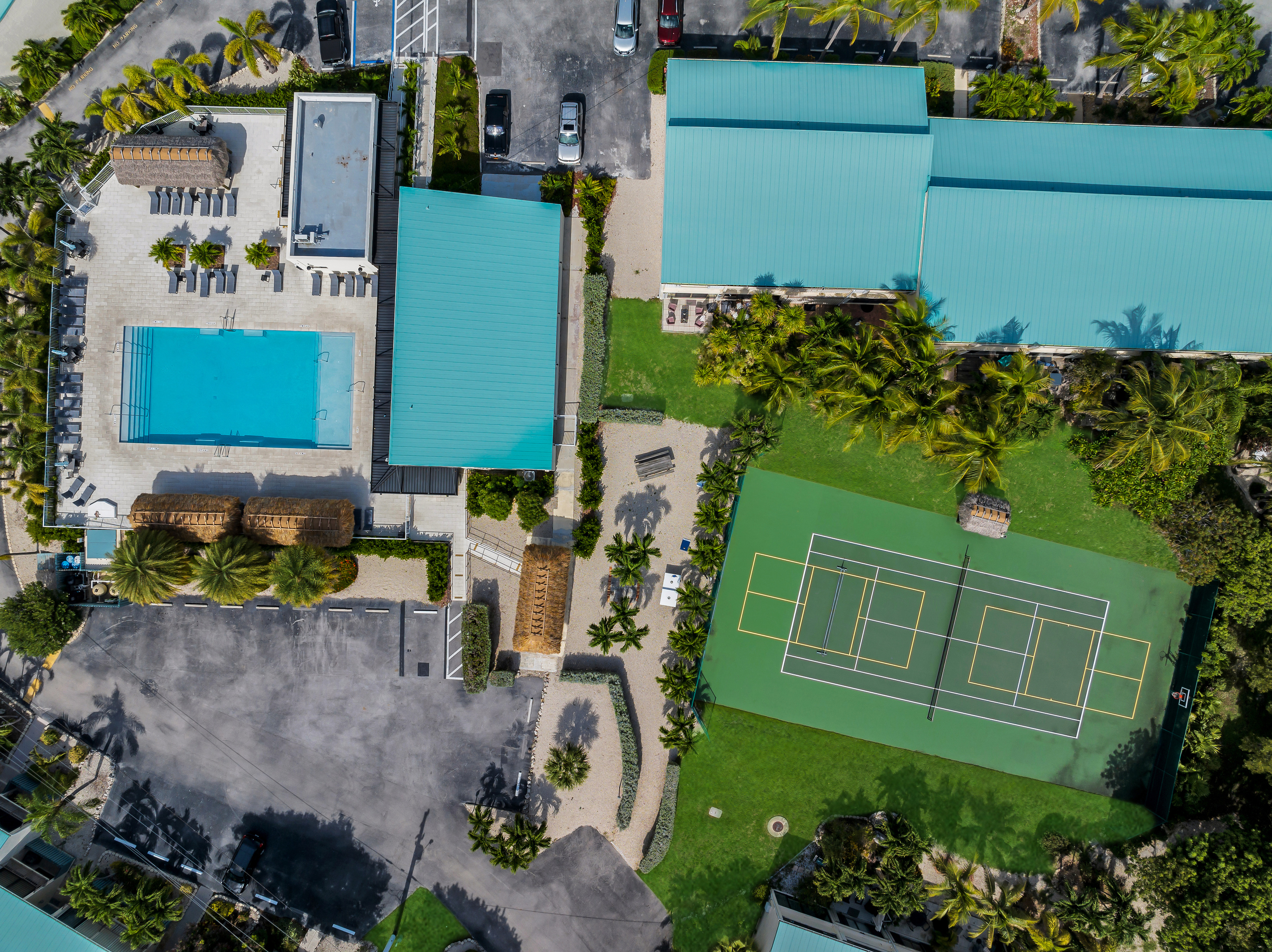 Aerial view of some of the amenities offered