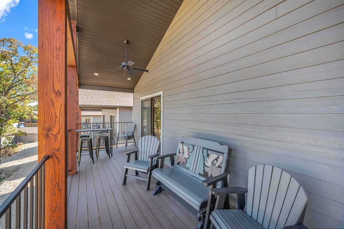Bar top tables for outdoor dining