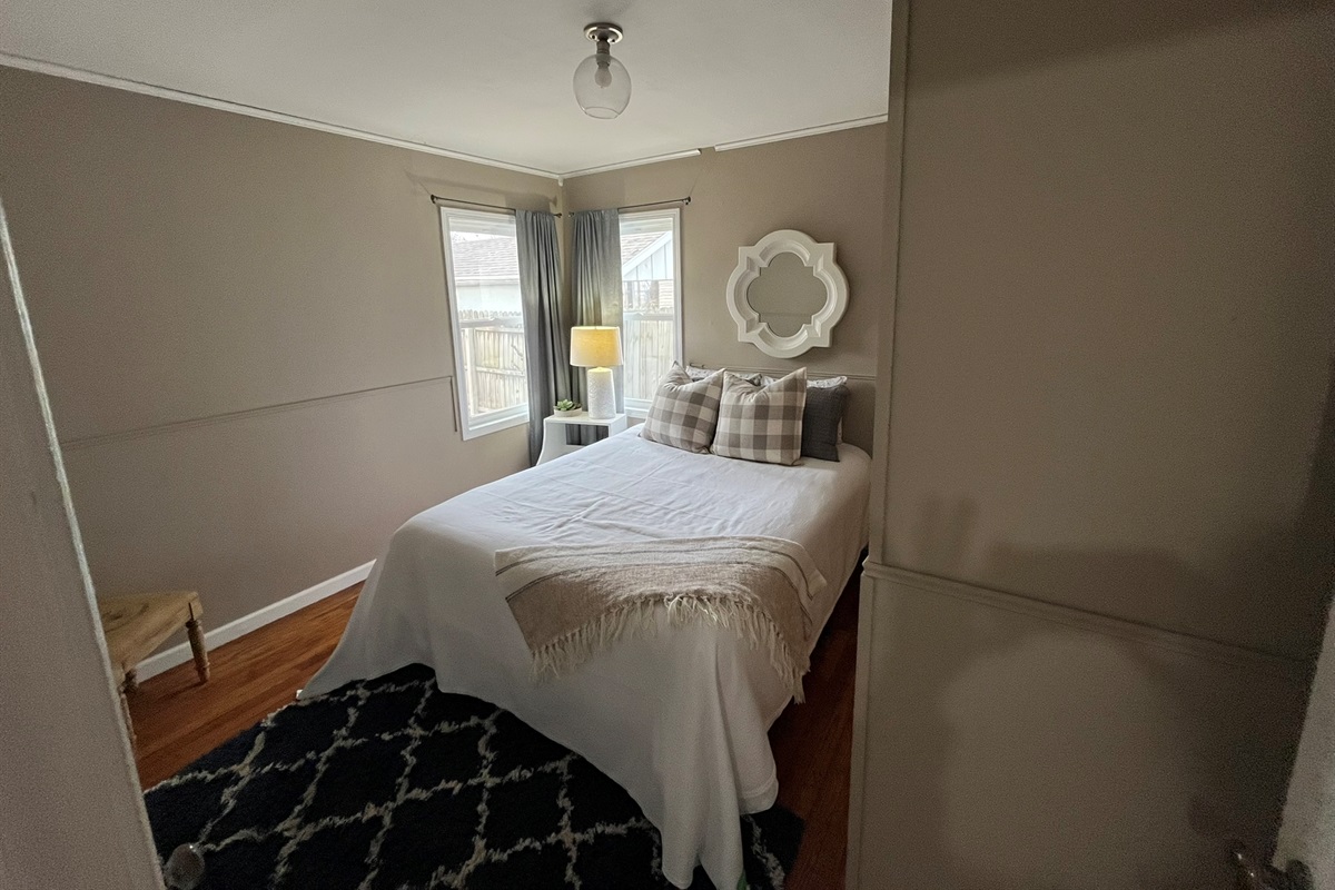 Our second bedroom with a queen bed.