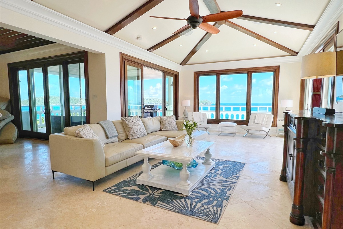 Gather for movie nights or quiet afternoons in this cozy setting.