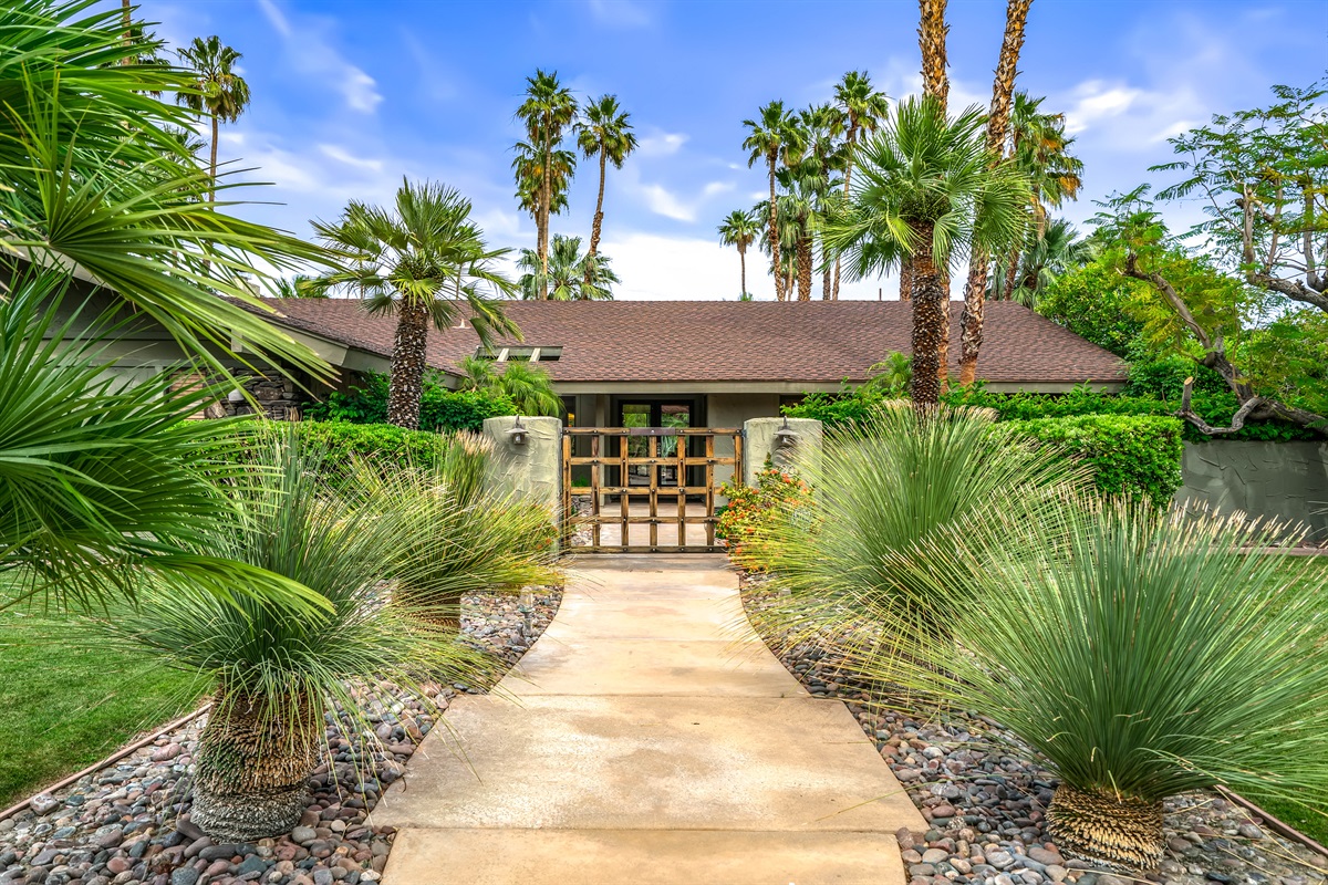 Front walkway and gate