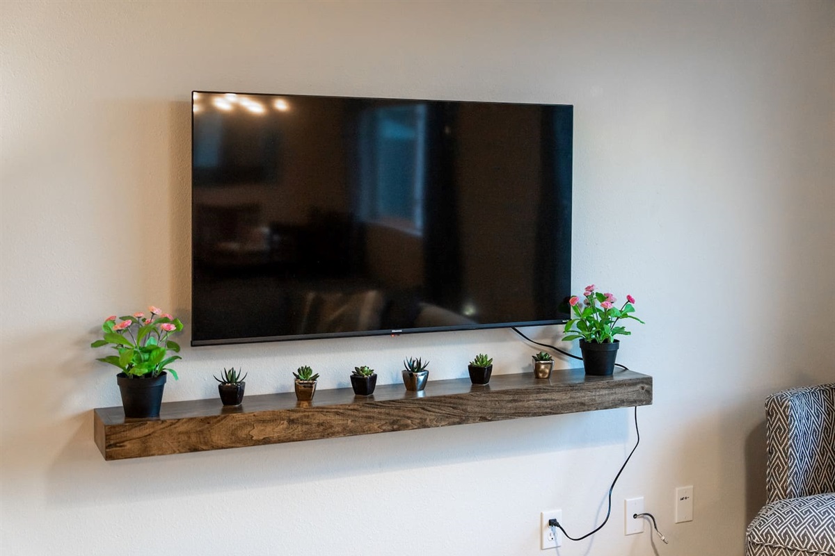 Upper living room TV. 