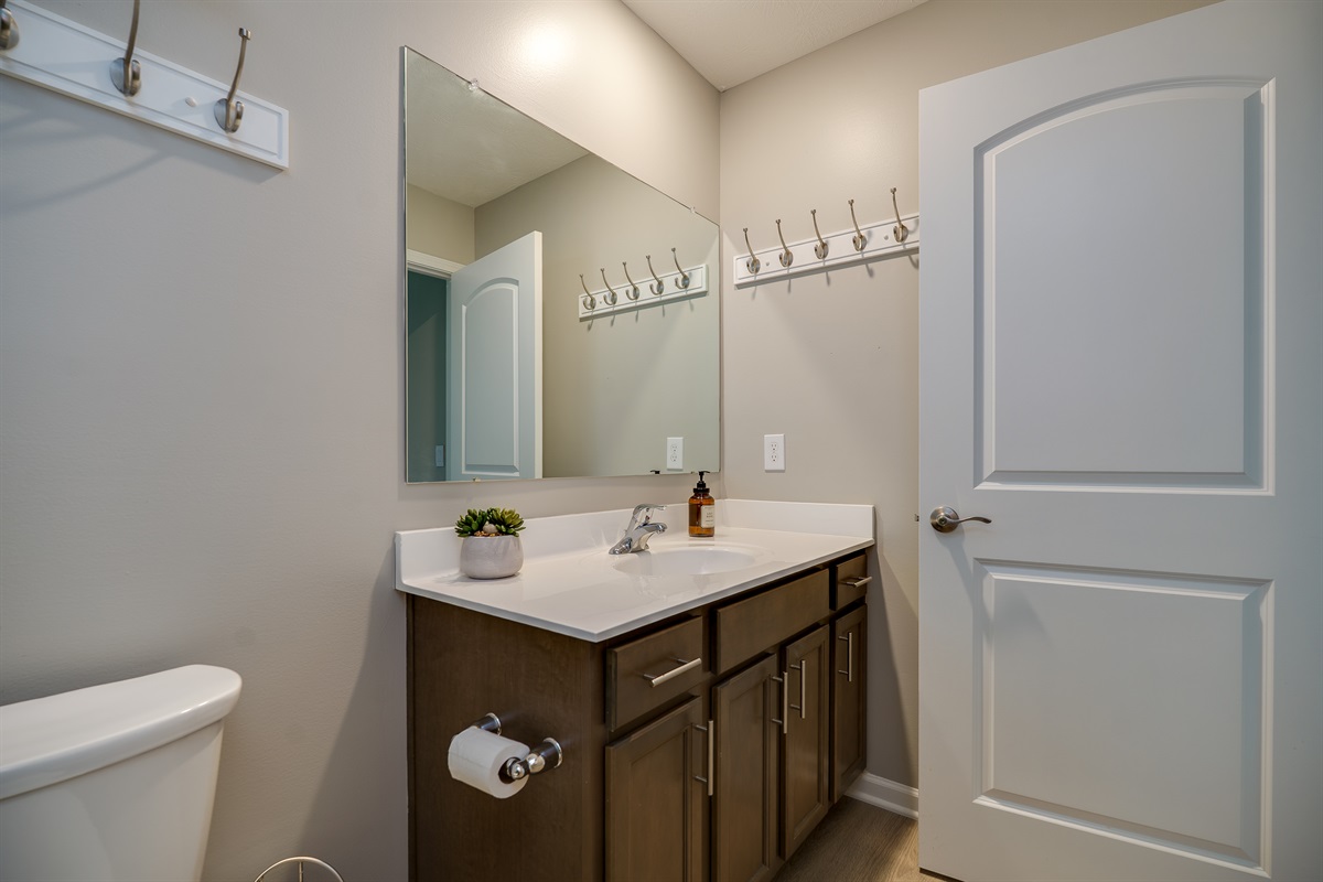 Neat and Tidy Bathroom Area