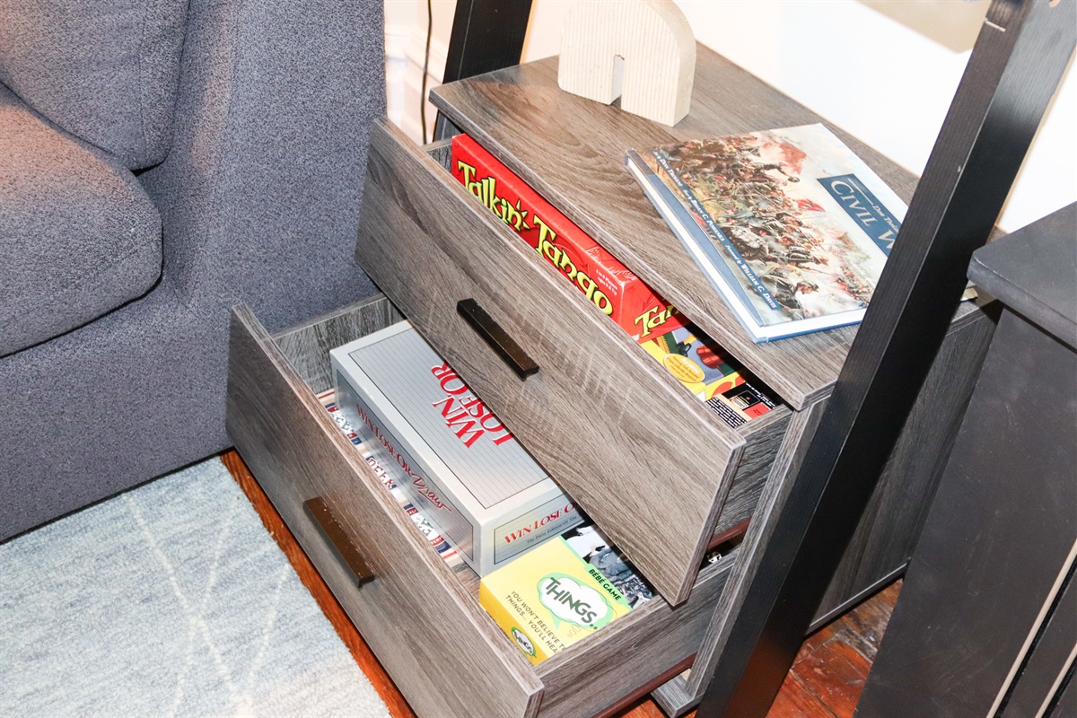 Lots of games throughout the house to play