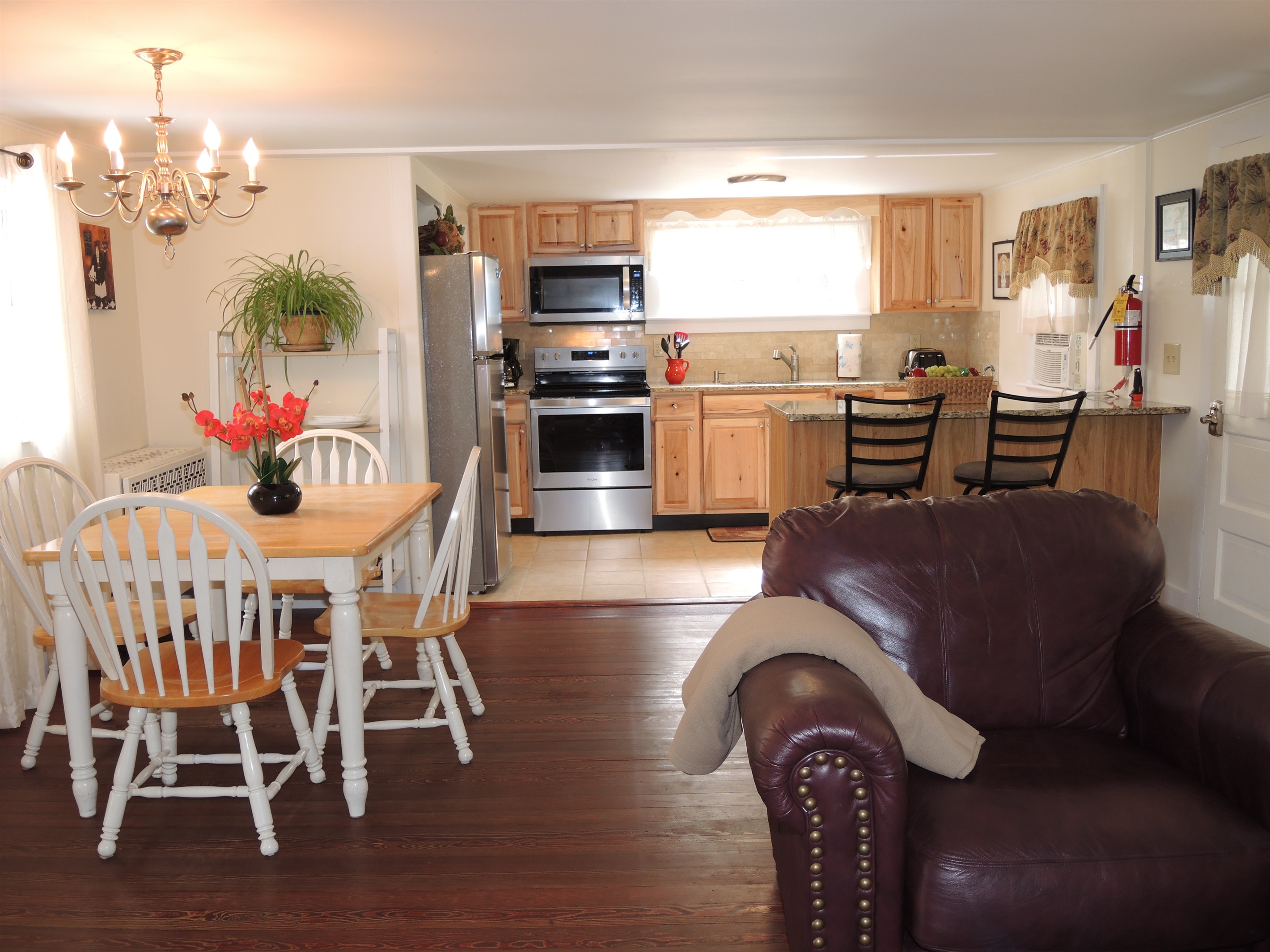 Living, dining and kitchen