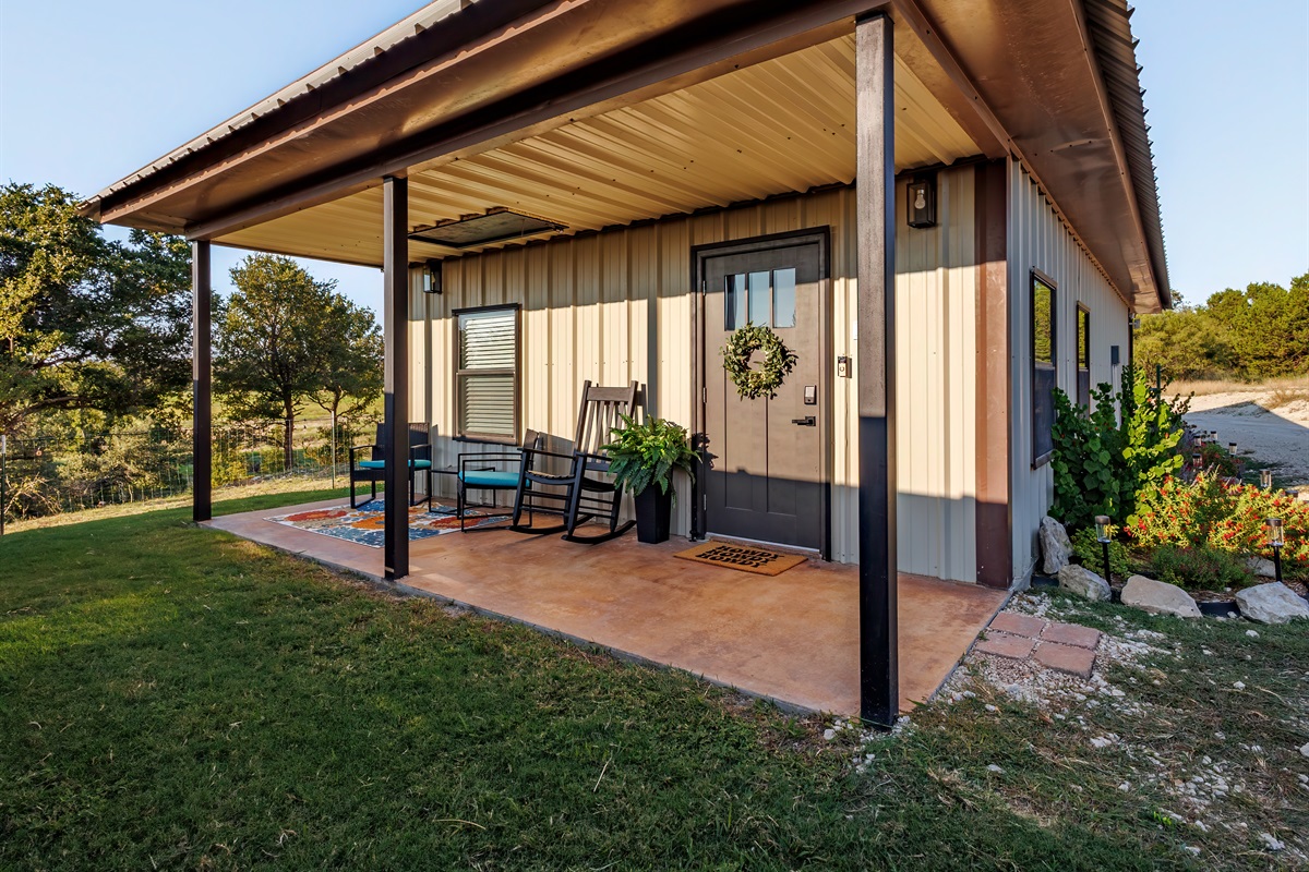 Relax on the porch & take in the country views