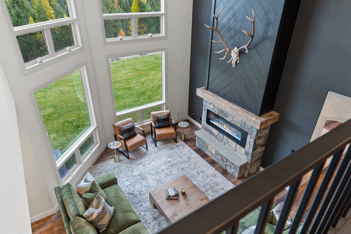 As you go upstairs, the high ceilings and open space lets you take it all in.