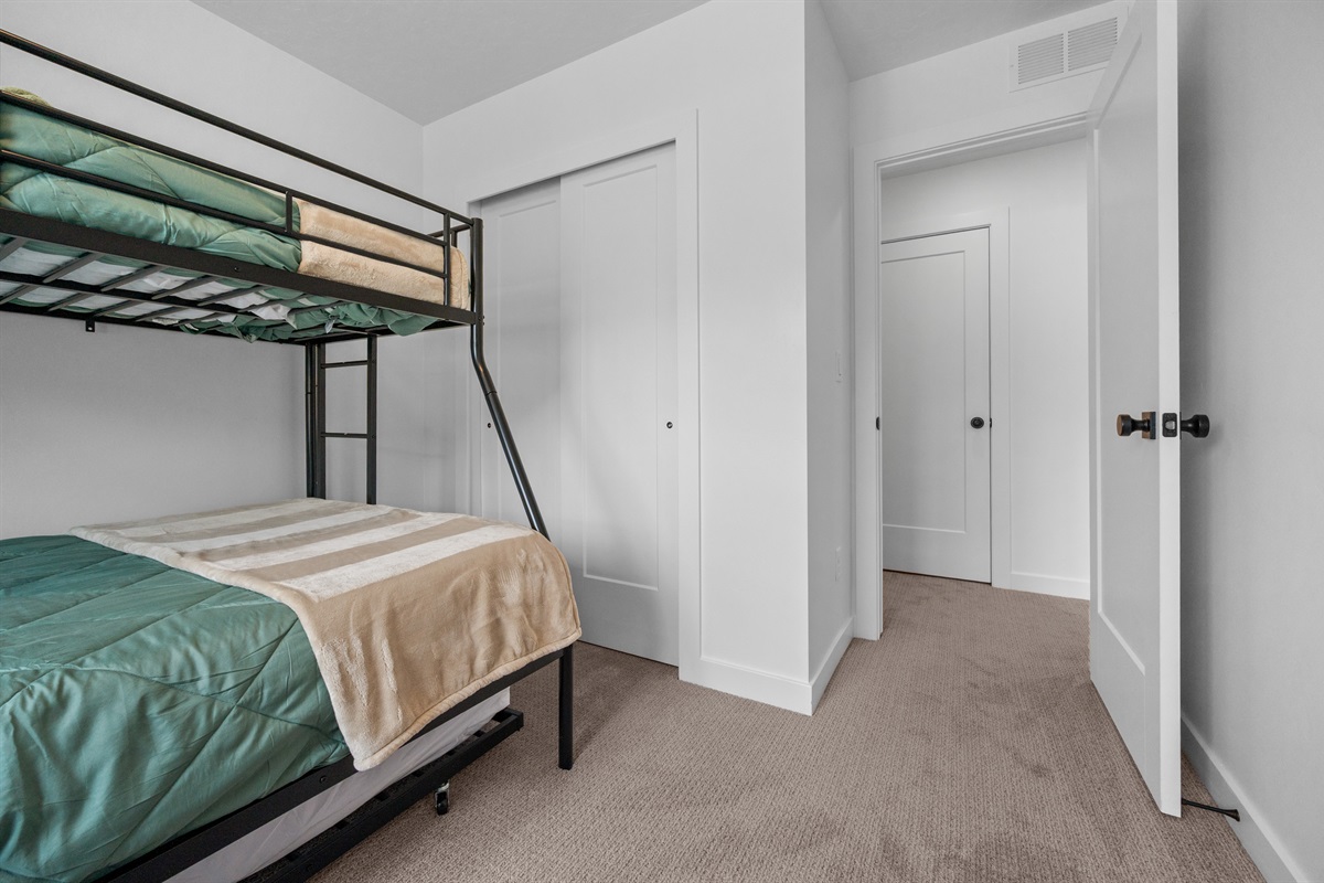 Additional sleeping space with comfortable bunk setup.