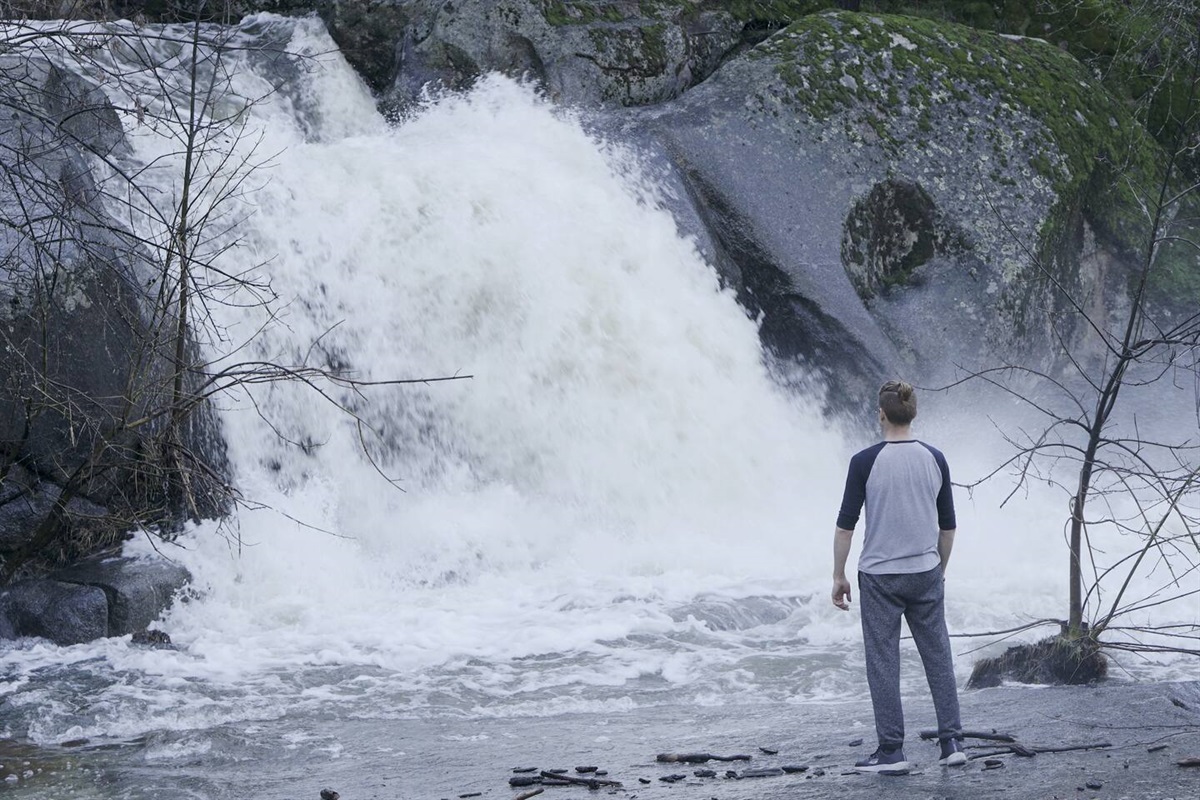 Waterfall after rain