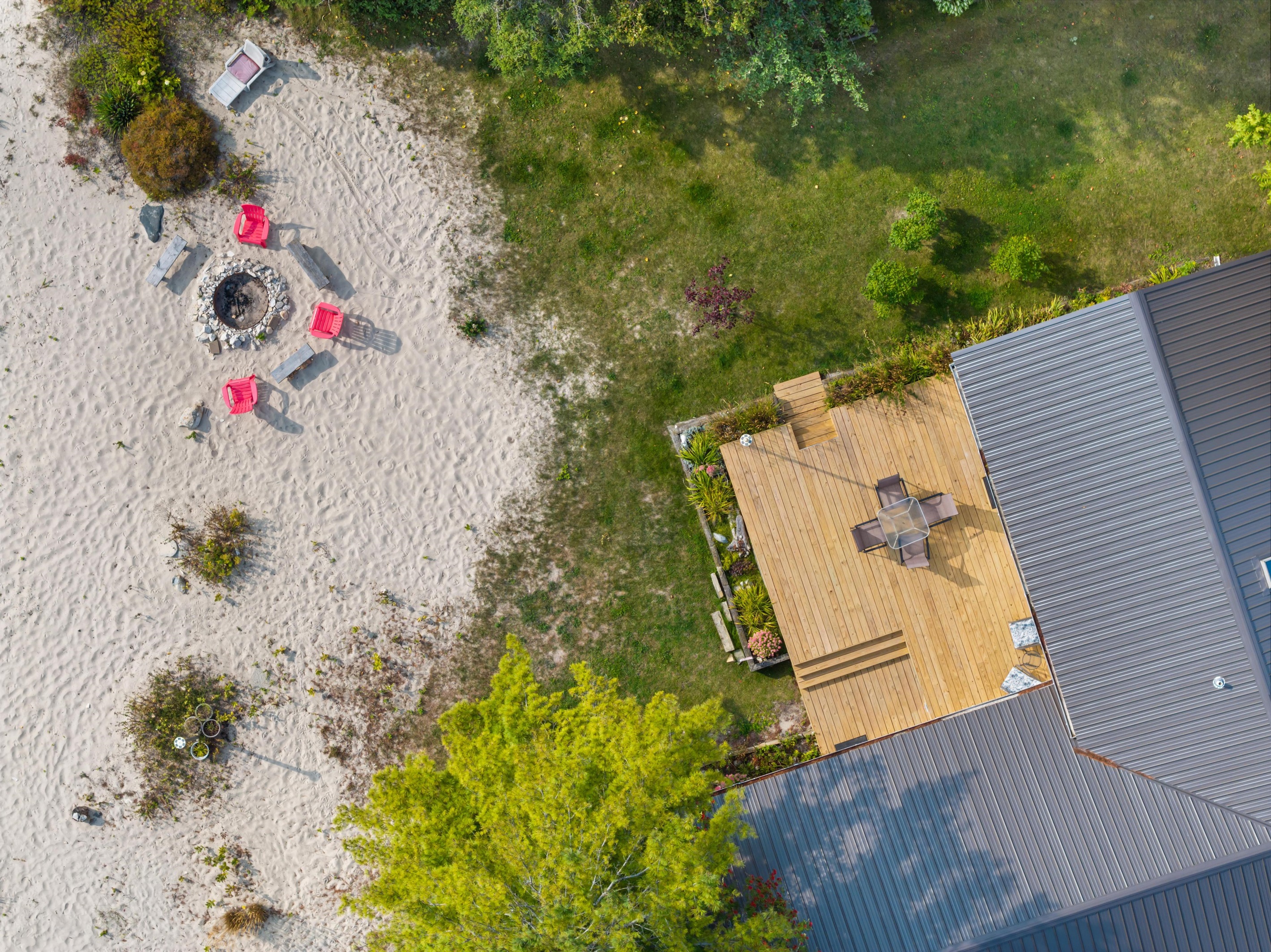 New Deck 2025 and large fire pit